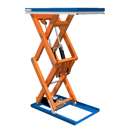 High scissor lift table